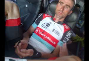 Zubeldia, con la mano rota / Foto Radioshack