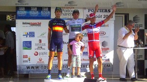 El podio final del Tour Poitu Charentes / Movistar
