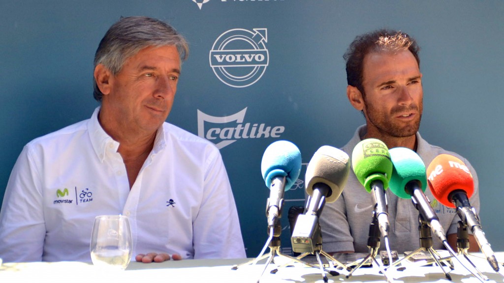 Unzué y Valverde, en la rueda de prensa de este viernes / Movistar