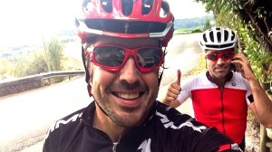 Alonso, en un entrenamiento ciclista © twitter