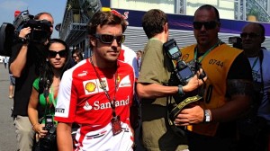 Alonso, hoy en Monza © Ferrari
