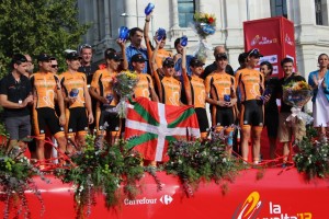 Ganadores de la Vuelta a España por equipos 2013 © Euskaltel-Euskadi