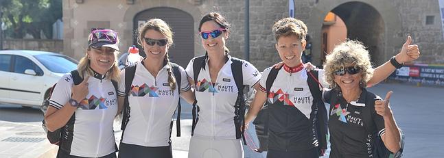 El equipo íntegramente femenino de la Haute Route.