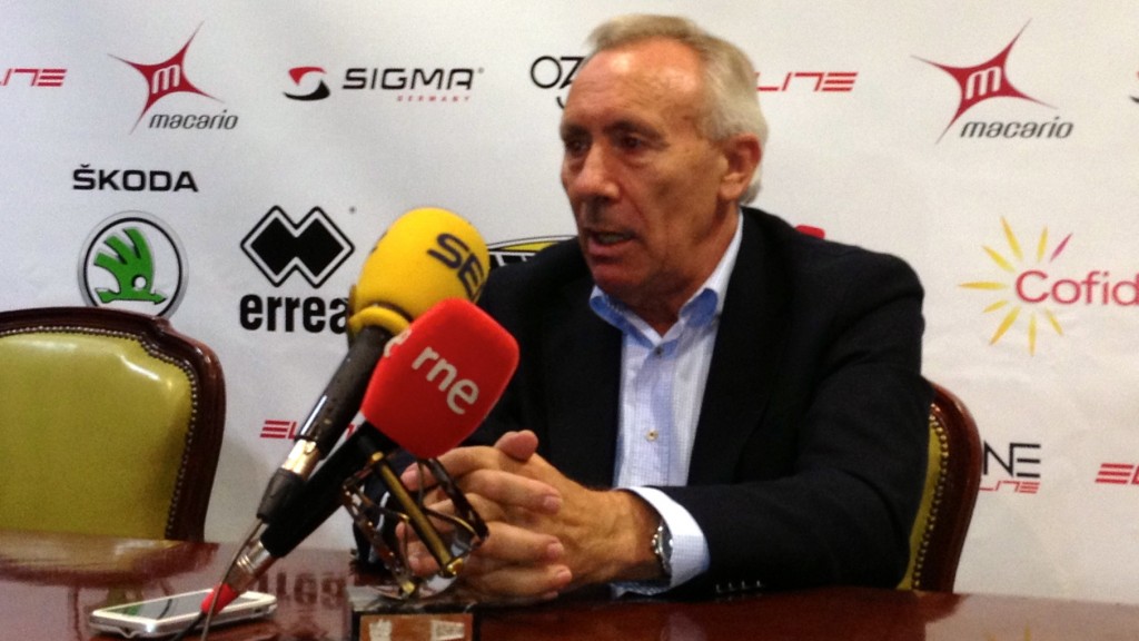 Javier Mínguez, en la rueda de prensa © RFEC