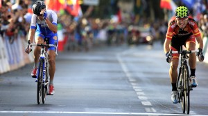 La decepción de Nibali, cuarto en el Mundial © UCI