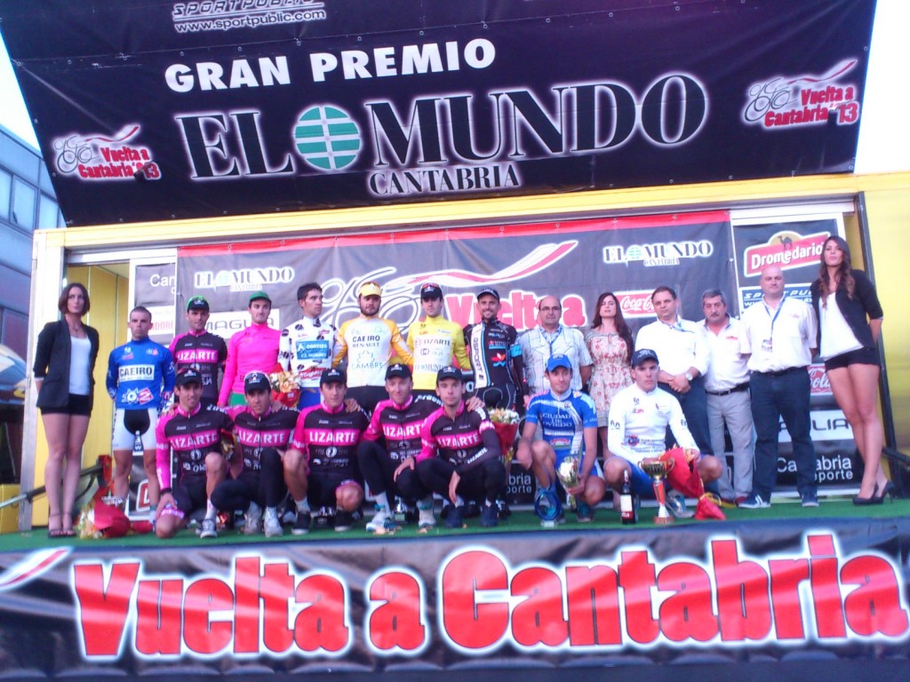El podio completo © Vuelta Cantabria