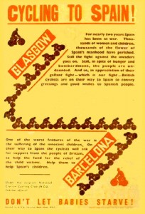 Cartel que anunciaba la marcha para recaudar fondos durante la Guerra Civil española.