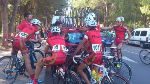 El Fenavin, preparando una de la carreras de la Copa España.