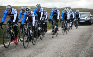 El equipo júnior, durante un entrenamiento.