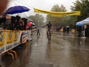 Murgoitio, rebasando la meta.