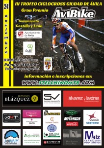 cartel-ciclocross Avila