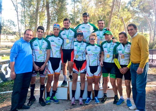 Los primeros campeones andaluces de cyclo-cross.