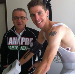 Rui Costa en la prueba de esfuerzo del Lampre @ twitter