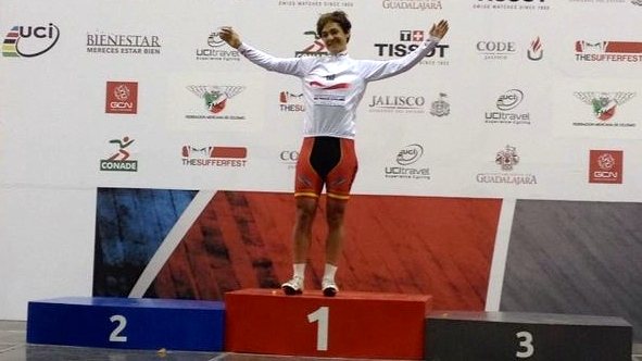 Olaberria, en el podio