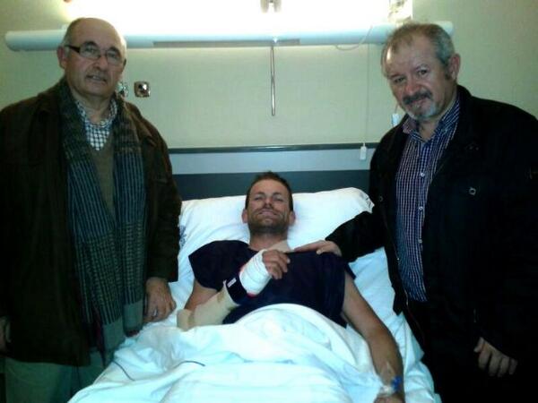 Rojas, en el hospital @ twitter