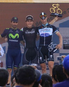 Podio de la 3ª etapa de San Luis © Trek