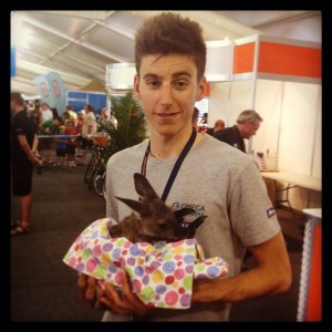 Verona, con una cría de canguro © twitter