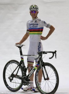 Rui Costa, con su bicicleta © Lampre
