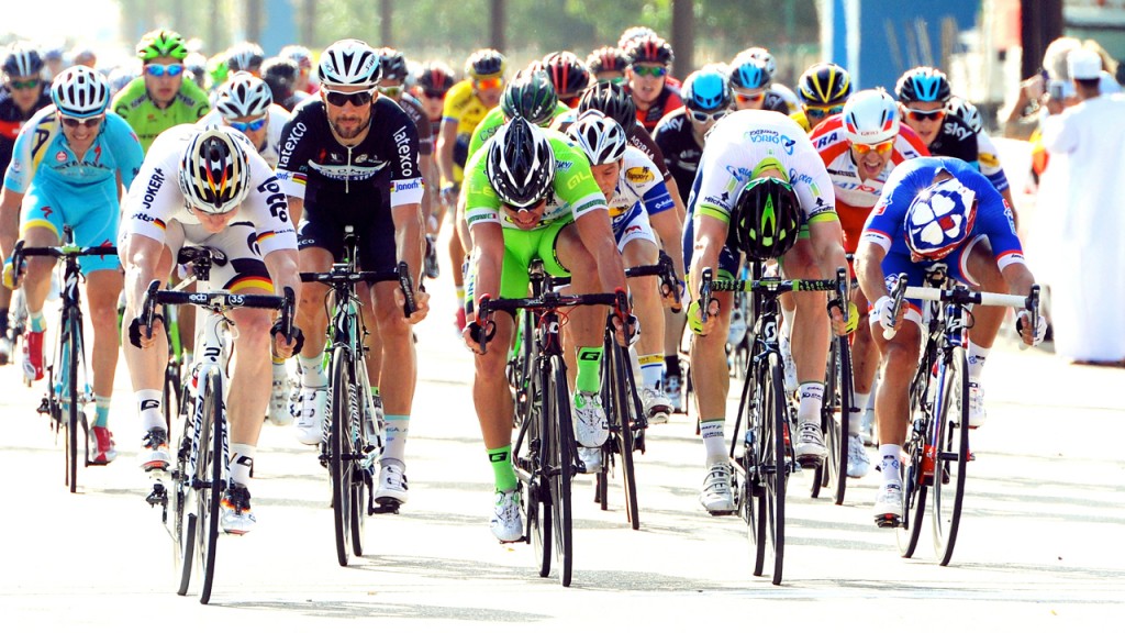 El sprint de la 1ª etapa © B. Bade / ASO