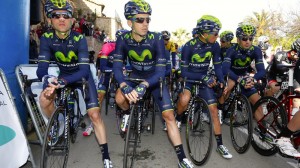 Antes de la salida en el Trofeo Serra Tramuntana © Movistar