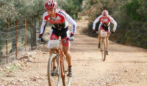 Pedro Romero y Alejandro Díaz de la Peña, en un momento de la contrarreloj.