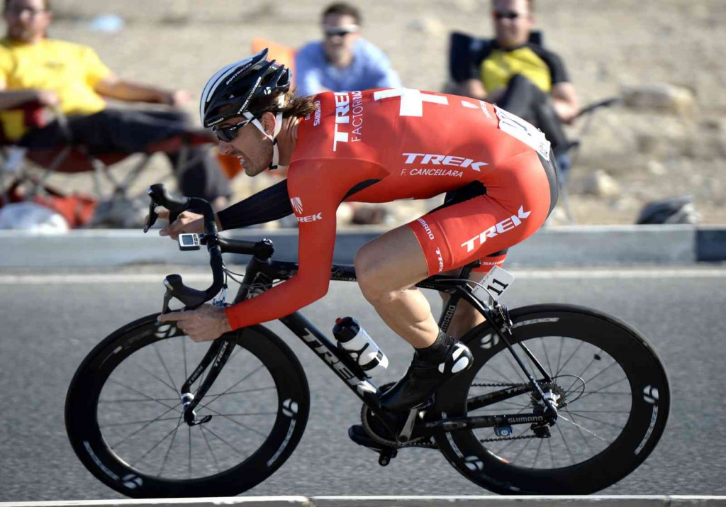 Cancellara, en la CRI de Catar © Trek