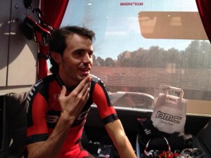 Sánchez, antes de la etapa © C. Evans