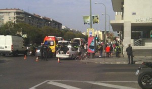 Lugar del atropello, en Nuevos Ministerios. © Aquí Tetuán.