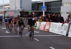 Carlos Fernández, entrando en meta.