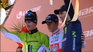 Sagan, Kwiatkoski y Valverde © Movistar
