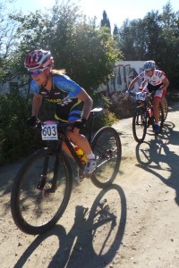 ocío Martín, muy valiente ante Wloszczowska. © RFEC