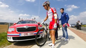 Purito, tras su caída © tdwsport