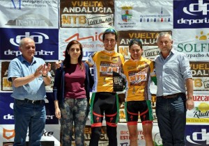 Los líderes, al término de la tercera etapa.