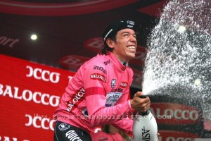 El colombiano en el podio