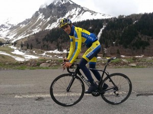 Contador, en los Pirineos