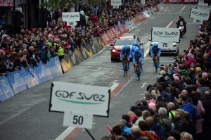 El Garmin en Belfast, sin Fernández de Larrea © Giro