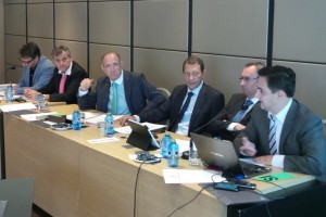 Mesa presidencial de la Asamblea.