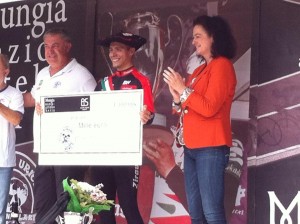 Zurita, en el podio.