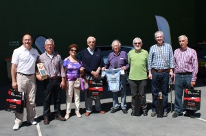 Homenajeados en Abarzuza.