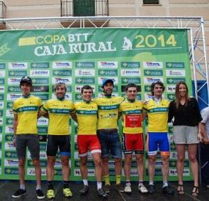 Los líderes de la Copa Caja Rural BTT tras la prueba de Sangüesa.