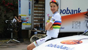 Marianne Vos posa durante la entrevista, en Elorrio. © David de Haro