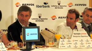 Unzué y Valverde en el acto © Movistar