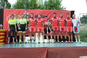 Podio completo de la 68ª Cursa de Festa Major.