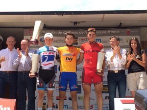Podio final de la Vuelta a la Comarca del Río Mula 2014 © FCRM