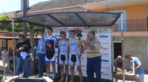 Podio júnior del Circuito Teense.