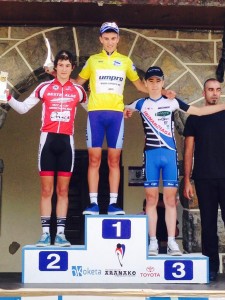 Podio final de la Vuelta a Álava.
