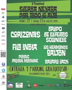 Cartel anunciador del Festival de Rock Sierra Nevada por Todo lo Alto