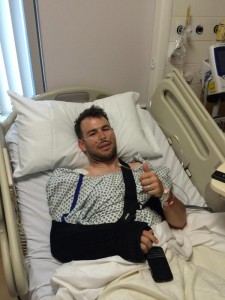 Cavendish, tras ser operado © twitter