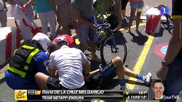 De la Cruz, en el suelo © TVE