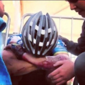 Roto en la meta © facebook